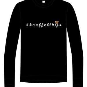 Sweater #knuffelthijs met groot logo