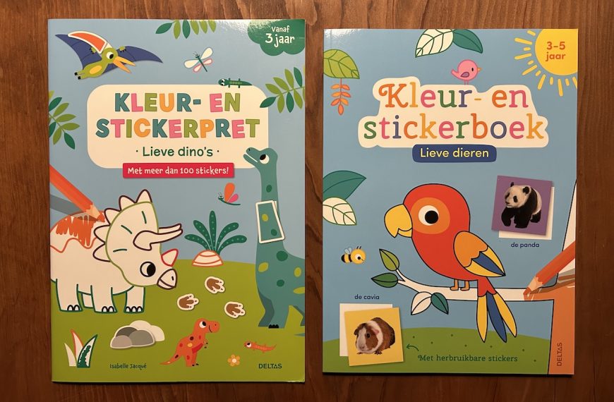 Kleur- en stickerboeken die elk moment vrolijk maken